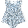 image:imageSimplee kids Baby Girls Romper Sleeveless Summer Outfits Rompers with Blue Floral Pattern for 1824 Months