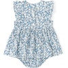image:imageSimplee kids Baby Girls Romper Sleeveless Summer Outfits Rompers with Blue Floral Pattern for 1824 Months