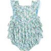 image:imageSimplee kids Baby Girls Romper Sleeveless Summer Outfits Rompers with Blue Floral Pattern for 612 Months