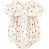 image:imageSimplee kids Baby Girl Floral Romper Summer Short Sleeve Ruffled Infant Romper for 324 MonthsPink Rose