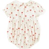 image:imageSimplee kids Baby Girl Floral Romper Summer Short Sleeve Ruffled Infant Romper for 324 MonthsPink Rose