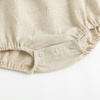 image:imageSimplee kids Baby Girls Linen Handmade Jumpsuit Summer Long Sleeve Jumpsuit Newborn BabyBcapricot