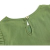 image:imageSimplee kids Baby Girls Linen Handmade Jumpsuit Summer Long Sleeve Jumpsuit Newborn BabyBcolive Green
