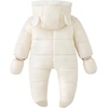 image:imageSimplee kids Baby Infant Boys Girls Snowsuit Winter Hooded Footed Warm Jumpsuit Outerwear with Gloves for 324 MonthsCreamy White