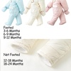 image:imageSimplee kids Baby Infant Boys Girls Snowsuit Winter Hooded Footed Warm Jumpsuit Outerwear with Gloves for 324 MonthsCreamy White