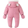 image:imageSimplee kids Baby Infant Boys Girls Snowsuit Winter Hooded Footed Warm Jumpsuit Outerwear with Gloves for 324 MonthsLake Pink