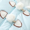 image:imageSimplee kids Baby Infant Boys Girls Snowsuit Winter Hooded Footed Warm Jumpsuit Outerwear with Gloves for 324 MonthsLight Blue