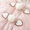 image:imageSimplee kids Baby Infant Boys Girls Snowsuit Winter Hooded Footed Warm Jumpsuit Outerwear with Gloves for 324 MonthsLight Pinka