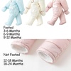 image:imageSimplee kids Baby Infant Boys Girls Snowsuit Winter Hooded Footed Warm Jumpsuit Outerwear with Gloves for 324 MonthsLight Pinka