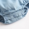 image:imageSimplee kids Baby Girl Romper Long Sleeve Ruffle Fall Spring Outfits 03TAblue