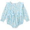 image:imageSimplee kids Baby Girl Romper Long Sleeve Ruffle Fall Spring Outfits 03TAbluefloral