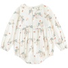 image:imageSimplee kids Baby Girl Romper Long Sleeve Ruffle Fall Spring Outfits 03TArabbit Floral