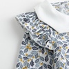 image:imageSimplee kids Baby Girl Romper Long Sleeve Ruffle Fall Spring Outfits 03TBlue Grey