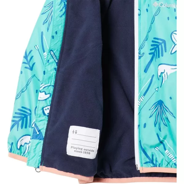 imageColumbia Baby Boys Mini Pixel Grabber Ii Wind JacketElectric Turquoise Adventure Vibes