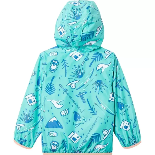 imageColumbia Baby Boys Mini Pixel Grabber Ii Wind JacketElectric Turquoise Adventure Vibes