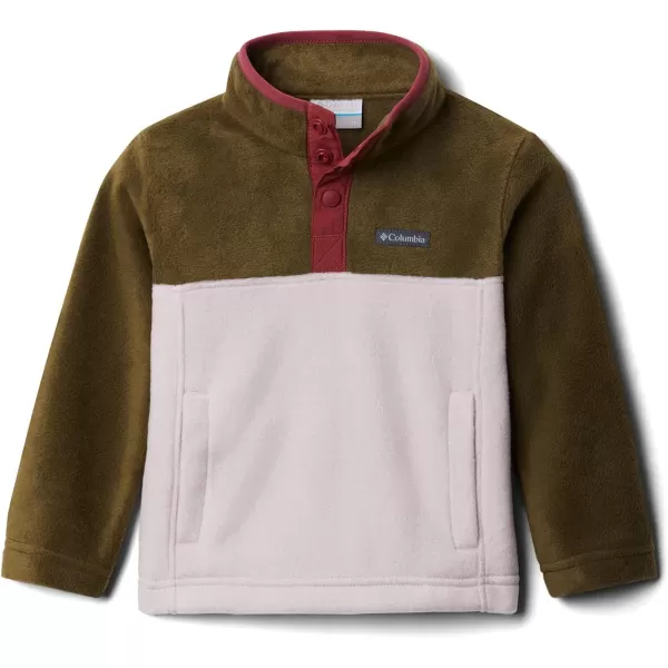 imageColumbia Baby Steens MTN 14 Snap Fleece PullOverMineral PinkNew Olive