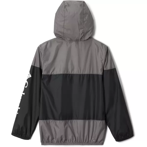 imageColumbia Boys Flash Challenger WindbreakerBlackCity Grey