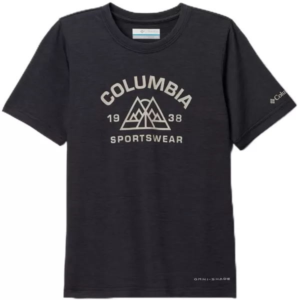 imageColumbia Boys Mount Echo Short Sleeve Graphic ShirtBlackPeaked Badge