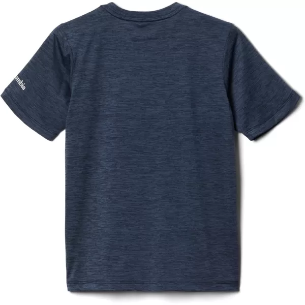 imageColumbia Boys Mount Echo Short Sleeve Graphic ShirtCollegiate Navy Heather All Together