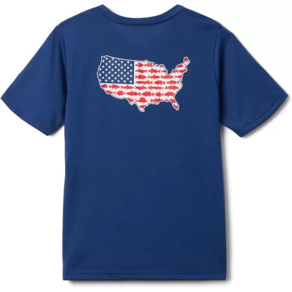 imageColumbia Boys PFG Short Sleeve Graphic TeeCarbonUsa Statetriot