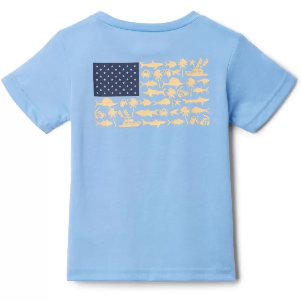 imageColumbia Boys PFG Short Sleeve Graphic TeeWhite CapPfg Boys Fish Flag Graphic
