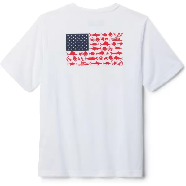 imageColumbia Boys PFG Short Sleeve Graphic TeeWhitePfg Boys Fish Flag Graphic