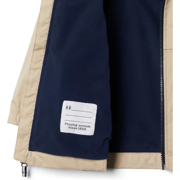 imageColumbia Boys Rainy Trails Fleece Lined JacketAncient FossilCollegiate Navy Slub
