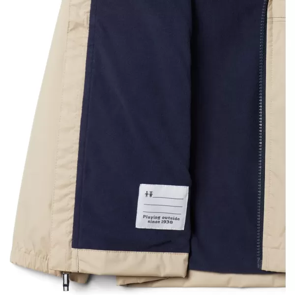 imageColumbia Boys Rainy Trails Fleece Lined JacketAncient FossilCollegiate Navy Slub
