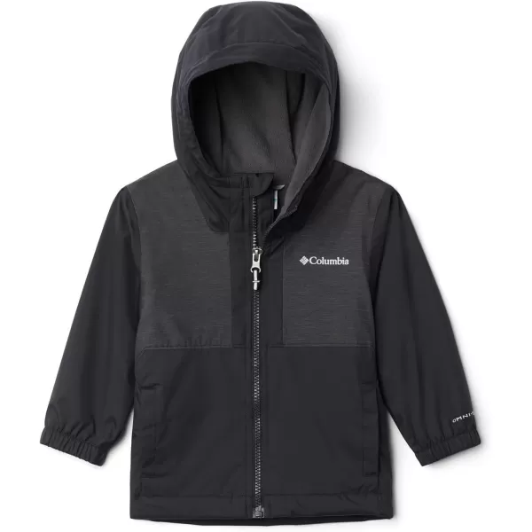 imageColumbia Boys Rainy Trails Fleece Lined JacketBlackBlack Slub