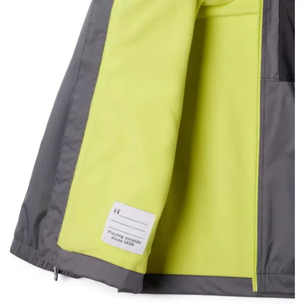 imageColumbia Boys Rainy Trails Fleece Lined JacketCity GreyBlack Slub
