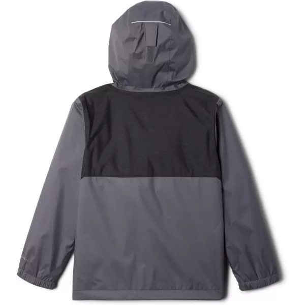 imageColumbia Boys Rainy Trails Fleece Lined JacketCity GreyBlack Slub