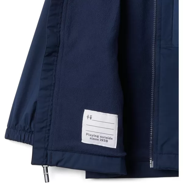 imageColumbia Boys Rainy Trails Fleece Lined JacketColl NavyColl Navy Slub