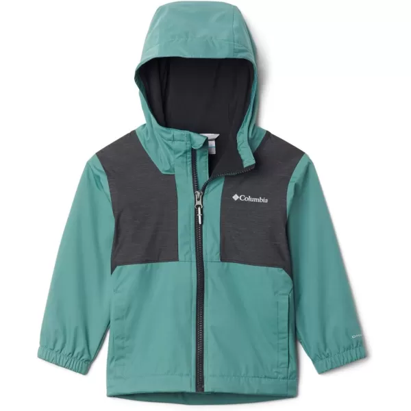 imageColumbia Boys Rainy Trails Fleece Lined JacketThyme GreenBlack Slub