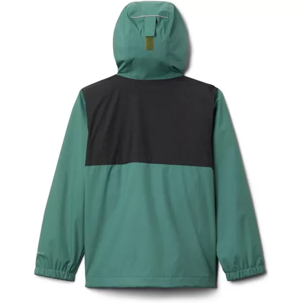 imageColumbia Boys Rainy Trails Fleece Lined JacketThyme GreenBlack Slub