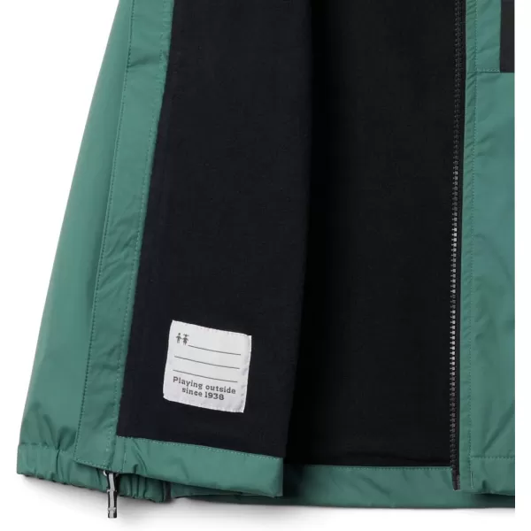 imageColumbia Boys Rainy Trails Fleece Lined JacketThyme GreenBlack Slub