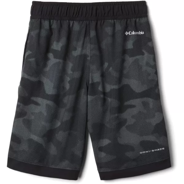 imageColumbia Boys Sandy Shores Boardshort MoistureWicking UV Sun ProtectionBlack Spotted Camo