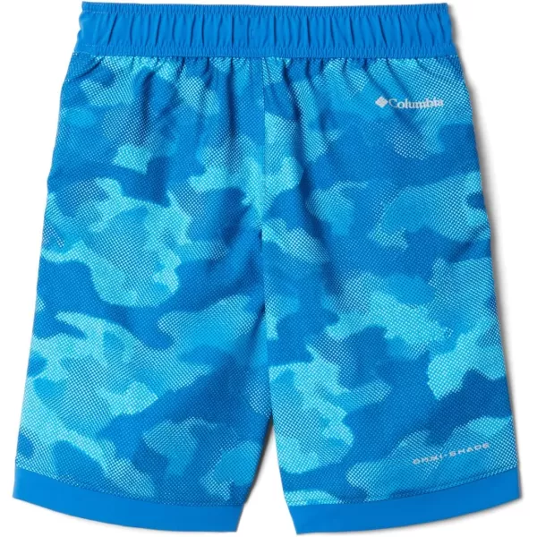 imageColumbia Boys Sandy Shores Boardshort MoistureWicking UV Sun ProtectionBright Indigo Spotted Camo