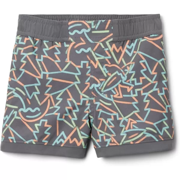 imageColumbia Boys Sandy Shores Boardshort MoistureWicking UV Sun ProtectionCity Grey Camptastic