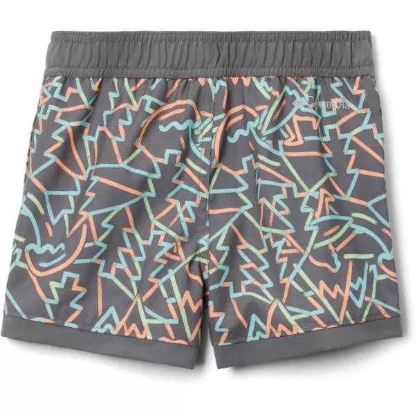 imageColumbia Boys Sandy Shores Boardshort MoistureWicking UV Sun ProtectionCity Grey Camptastic