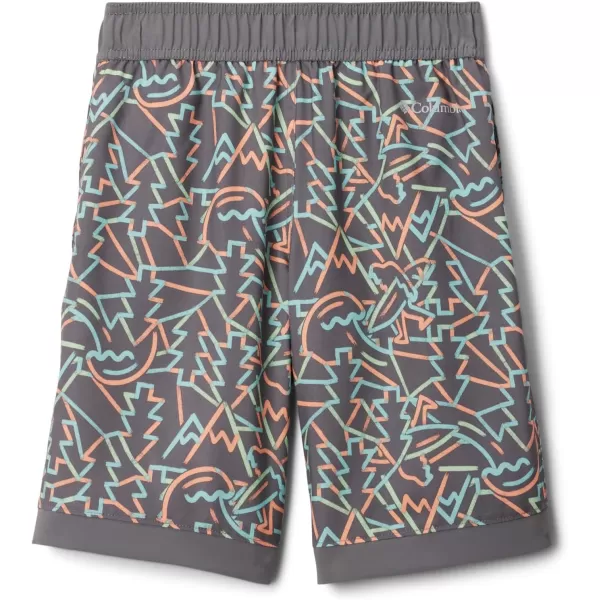 imageColumbia Boys Sandy Shores Boardshort MoistureWicking UV Sun ProtectionCity Grey Camptastic