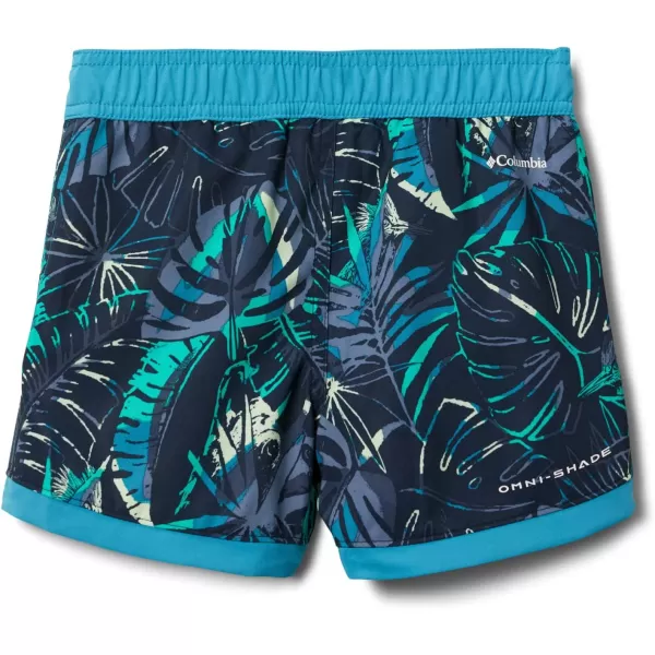 imageColumbia Boys Sandy Shores Boardshort MoistureWicking UV Sun ProtectionCollegiate Navy King Palms