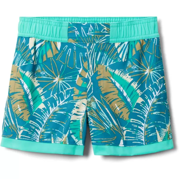 imageColumbia Boys Sandy Shores Boardshort MoistureWicking UV Sun ProtectionDeep Marine King Palms