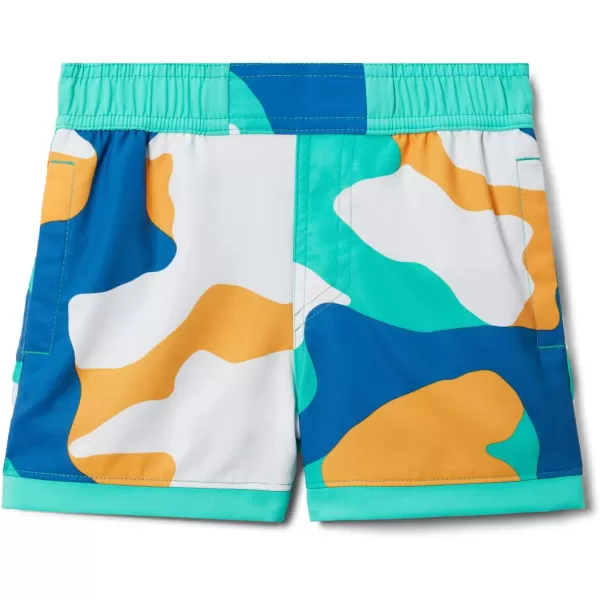 imageColumbia Boys Sandy Shores Boardshort MoistureWicking UV Sun ProtectionElectric Turquoise Mod Camo