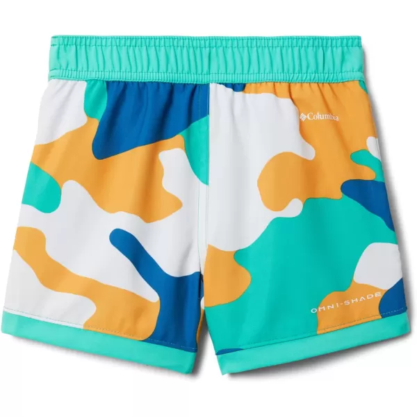 imageColumbia Boys Sandy Shores Boardshort MoistureWicking UV Sun ProtectionElectric Turquoise Mod Camo