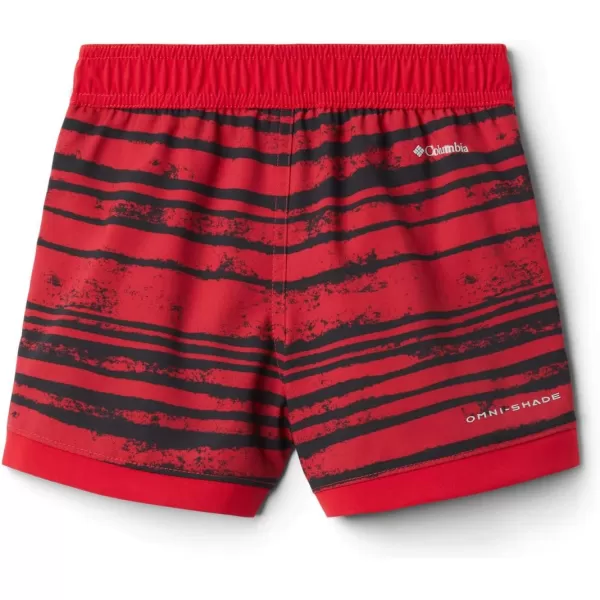 imageColumbia Boys Sandy Shores Boardshort MoistureWicking UV Sun ProtectionMountain Red Texture Stripe