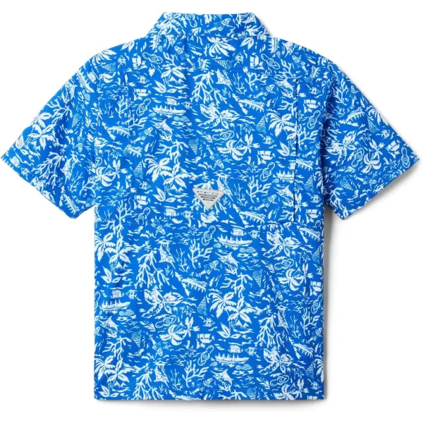imageColumbia Boys Super Slack Tide Short Sleeve Camp ShirBlue Macaw Kona