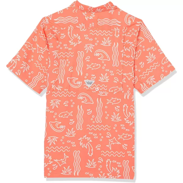 imageColumbia Boys Super Slack Tide Short Sleeve Camp ShirCorange Marlin Shores