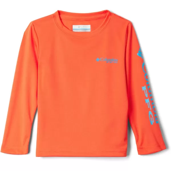 imageColumbia Boys Terminal Tackle Long Sleeve TeeBright PoppyOcean Blue Logo