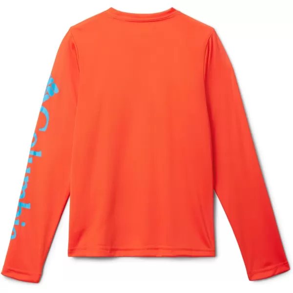 imageColumbia Boys Terminal Tackle Long Sleeve TeeBright PoppyOcean Blue Logo