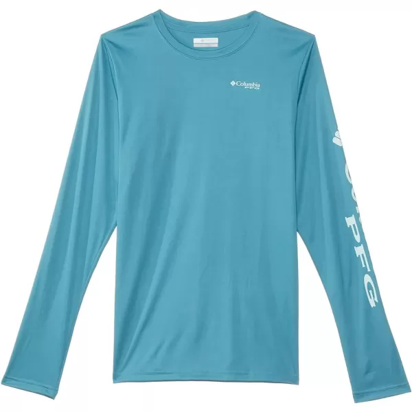 imageColumbia Boys Terminal Tackle Long Sleeve TeeCanyon BlueIcy Morn Logo